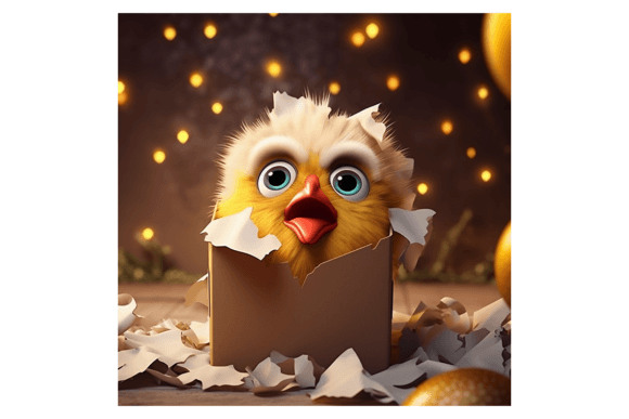 Christmas Chicken Broken Wall Illustrations Review