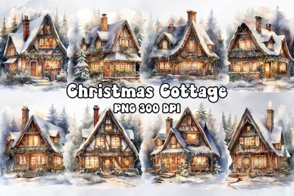 Christmas Cottage Watercolor: Festive Illustrations Review