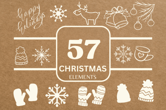 Christmas SVG Bundle: Festive Illustrations