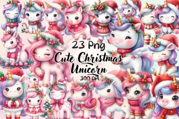 Cute Christmas Unicorn Sublimation: A Brand Designer’s Review of Festive Illustrations