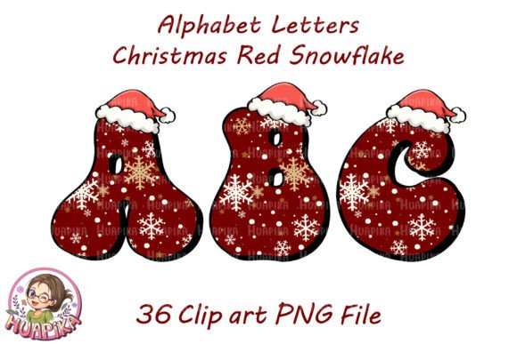 Review: Christmas Red Snowflake Illustrations