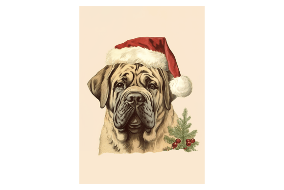 Review: English Mastiff Christmas Card for Embroidery