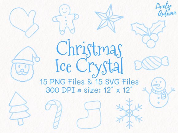 Reviewing Christmas Ice Crystal Illustrations for Client Work