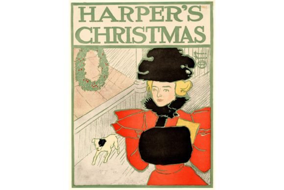 Reviewing Harper’s Christmas: Edward Penfield for Embroidery