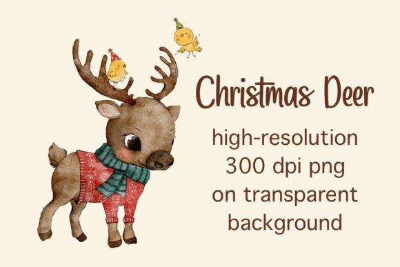 Reviewing Watercolor Christmas Deer Cliparts for Stitching
