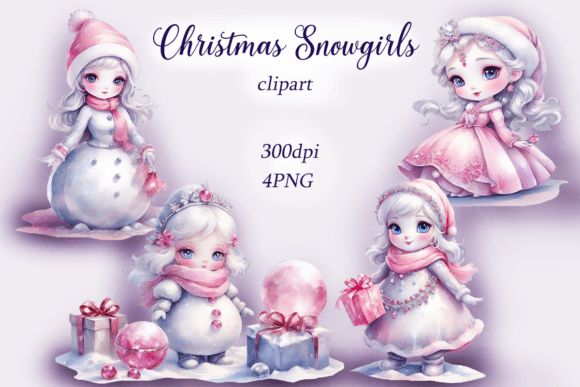 Reviewing Watercolor Christmas Snowgirls for Holiday Stitching