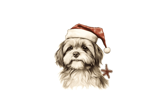 Shi-tzu Christmas Card: Festive Illustrations