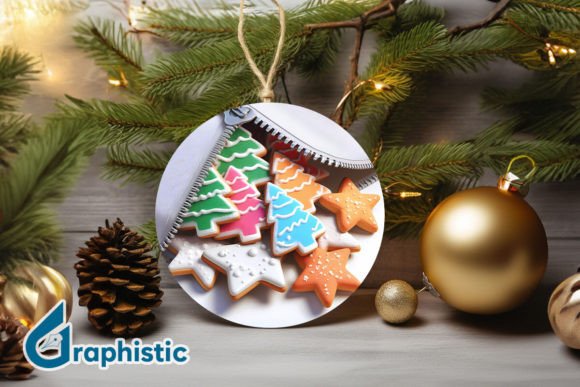 Unzipped 3D Christmas Ornament PNG 01 Review